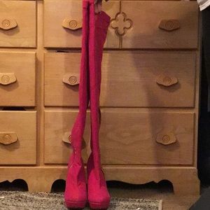 Stiletto over the knee boots